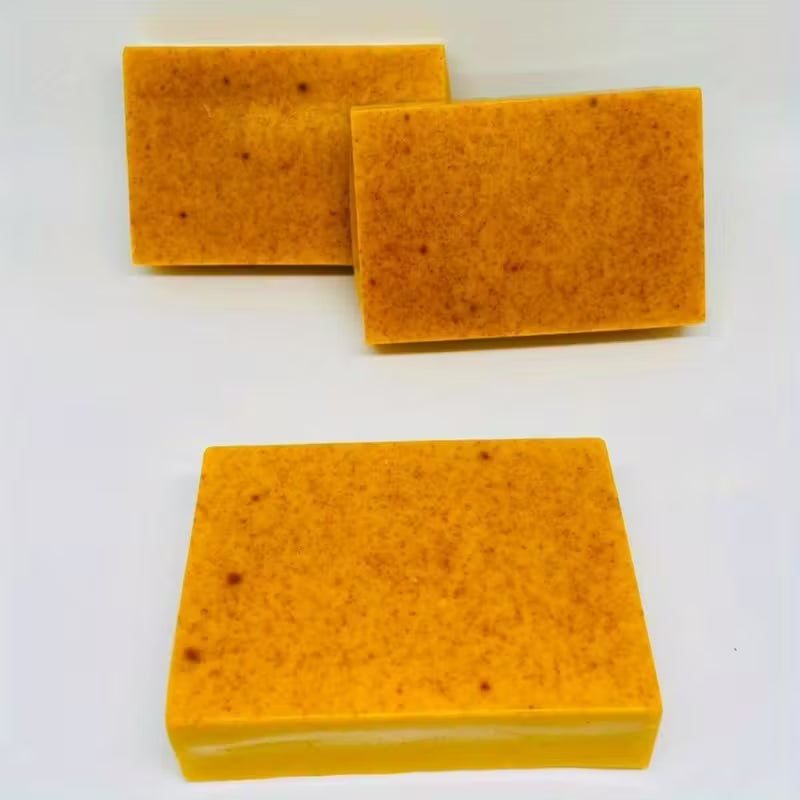 Artisan Turmeric & Ginger Cold Process Brightening Face & Body Bar.