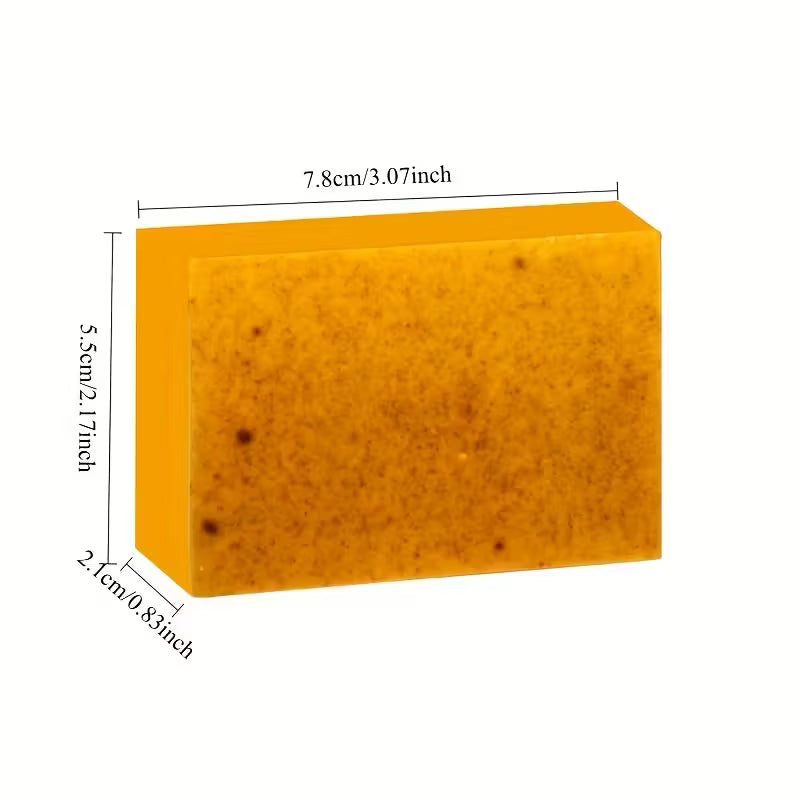Artisan Turmeric & Ginger Cold Process Brightening Face & Body Bar.