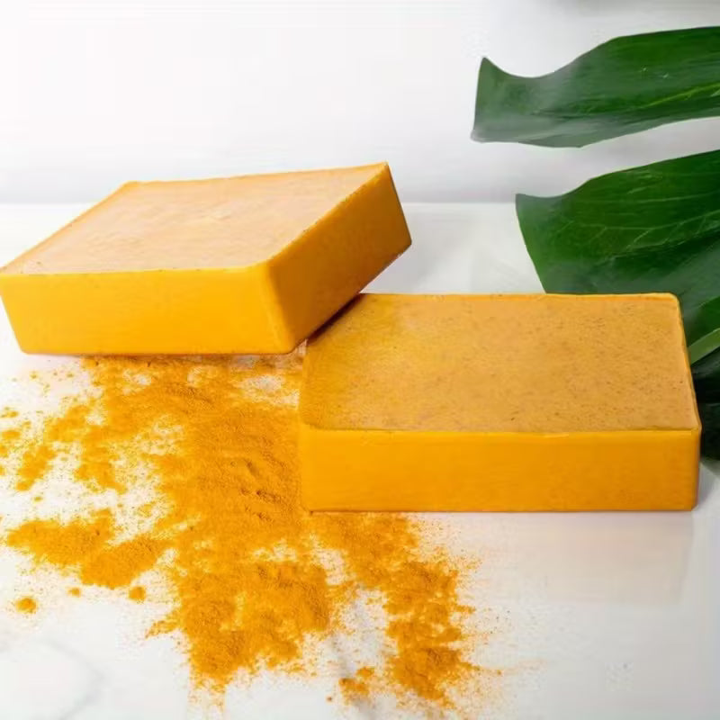 Artisan Turmeric & Ginger Cold Process Brightening Face & Body Bar.