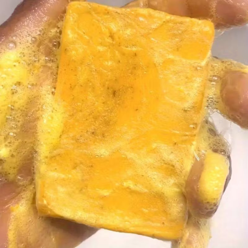 Artisan Turmeric & Ginger Cold Process Brightening Face & Body Bar.