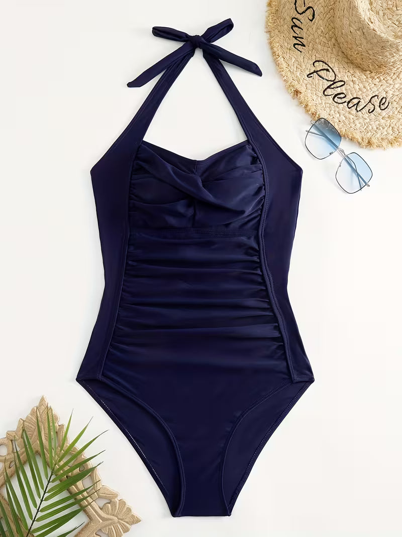 Backless One Piece Swimsuit
