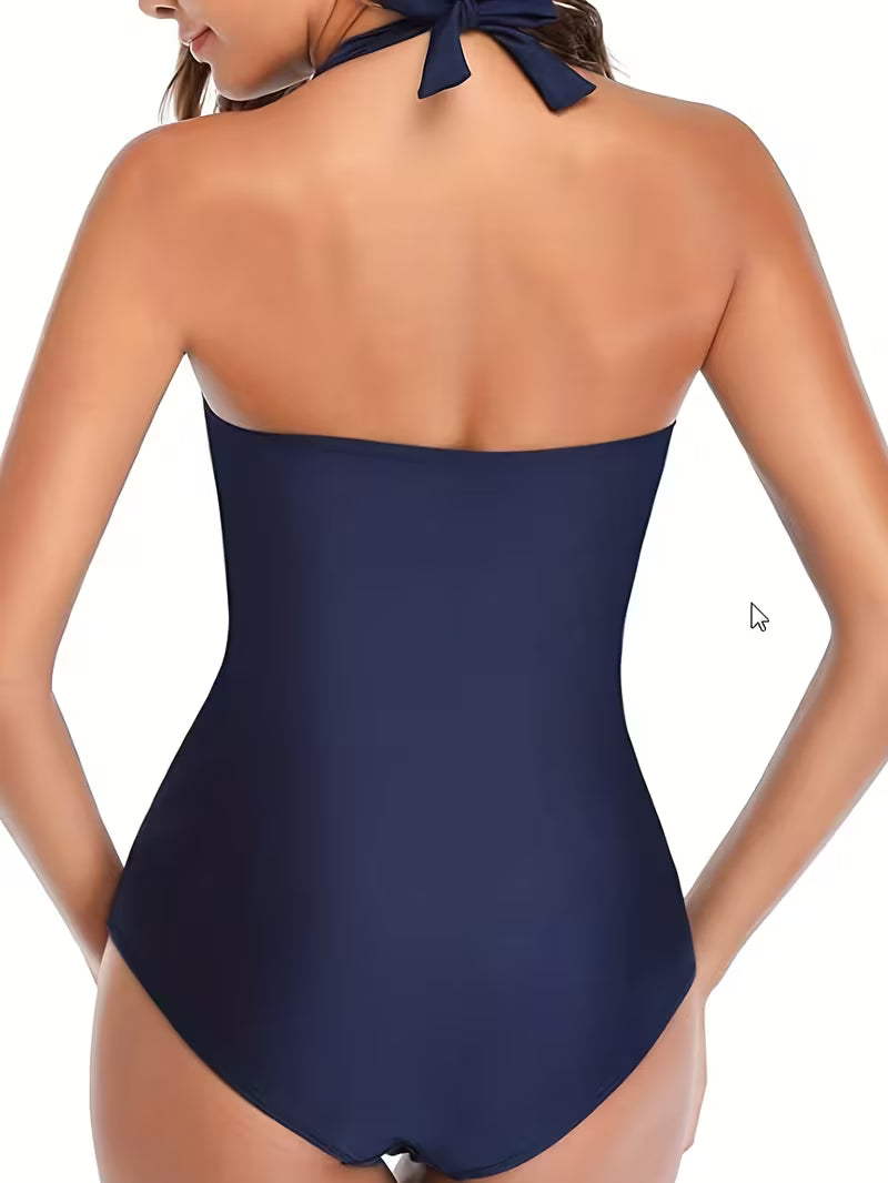 Backless One Piece Swimsuit