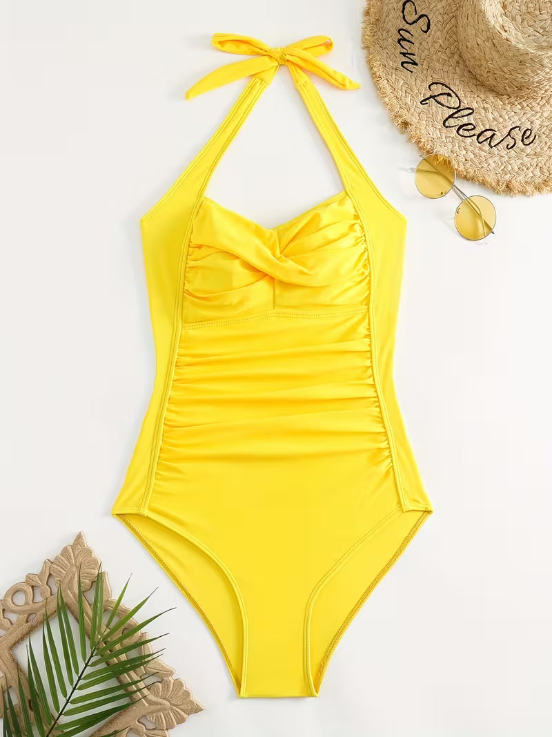 Backless One Piece Swimsuit