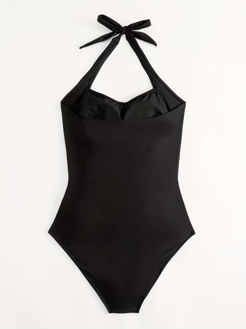 Backless One Piece Swimsuit
