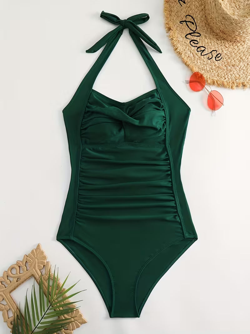 Backless One Piece Swimsuit