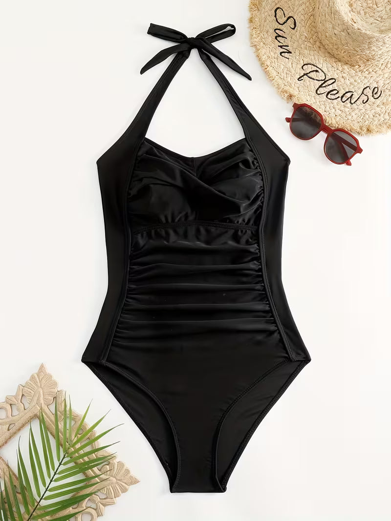 Backless One Piece Swimsuit