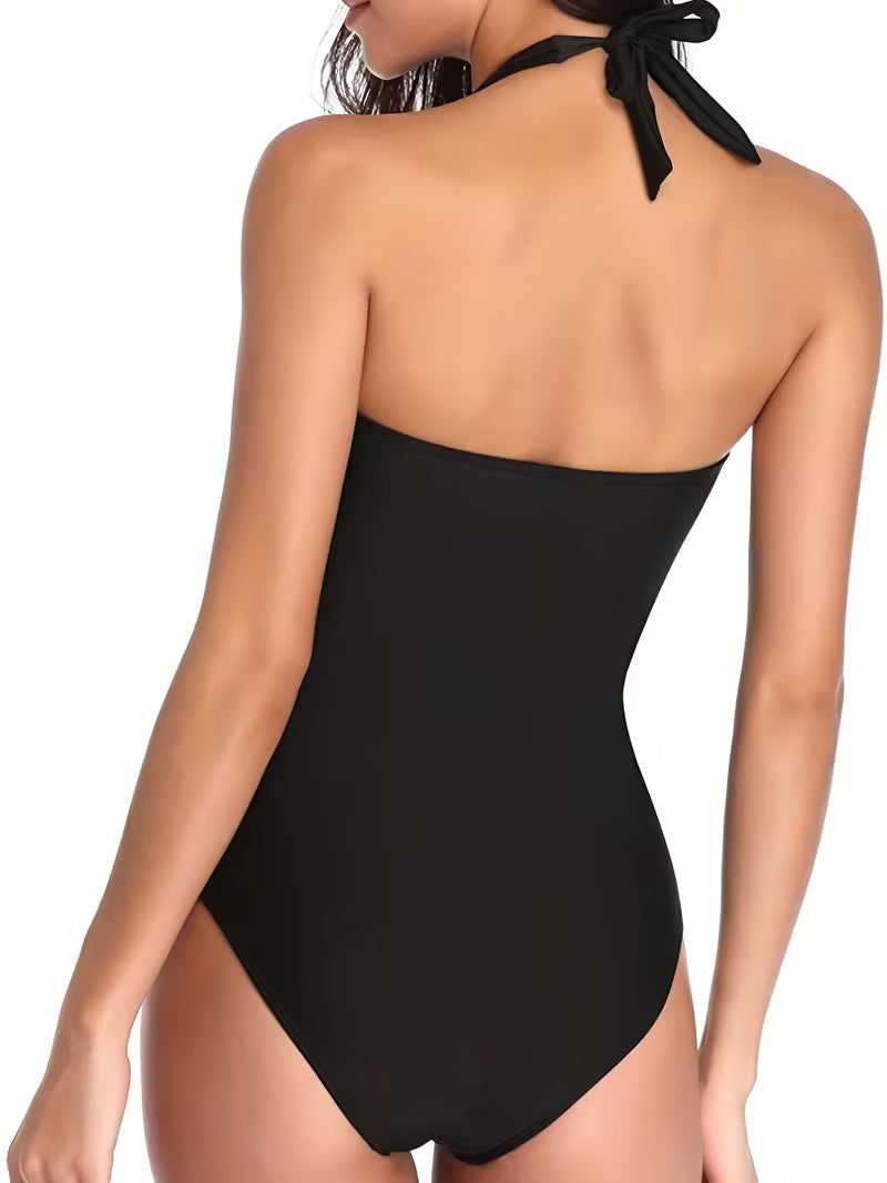 Backless One Piece Swimsuit