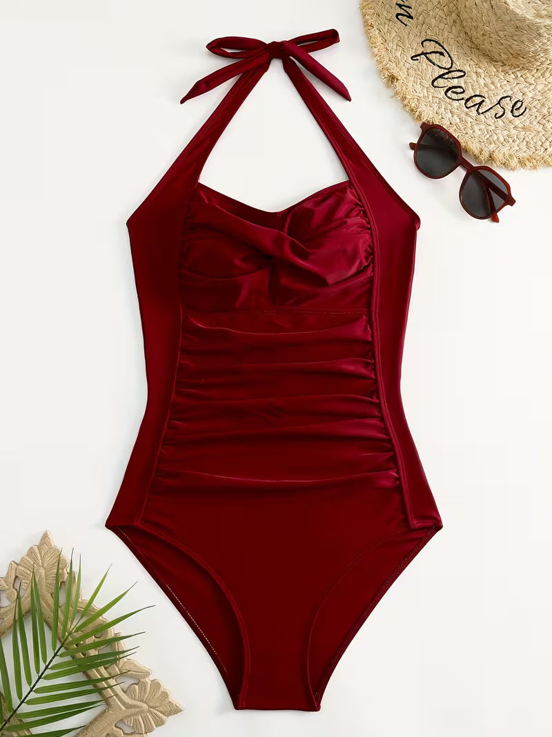 Backless One Piece Swimsuit