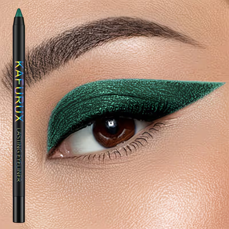 Beginner-Friendly Green Liquid Eyeliner.