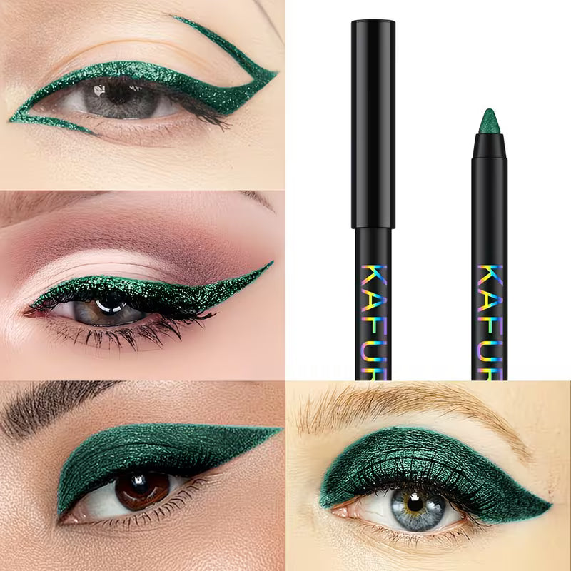Beginner-Friendly Green Liquid Eyeliner.