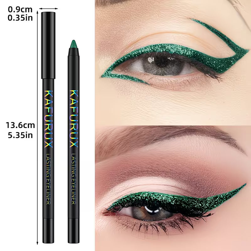 Beginner-Friendly Green Liquid Eyeliner.