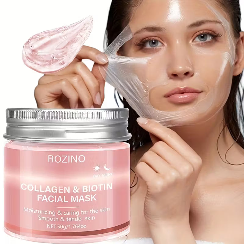 Biotin-Collagen Reset Day & Night Plumping Gel Mask.