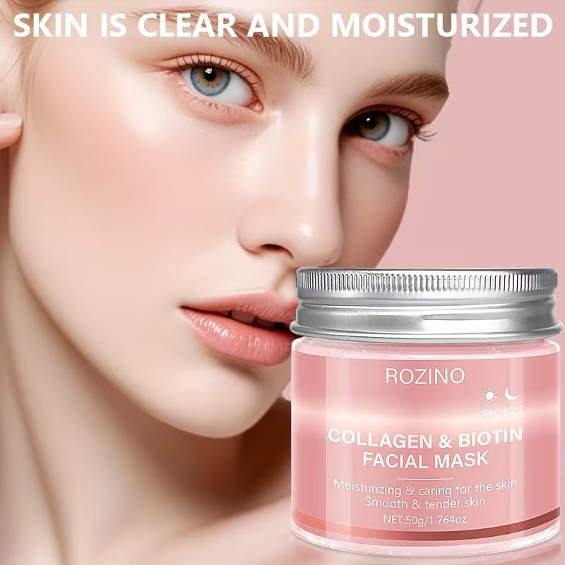 Biotin-Collagen Reset Day & Night Plumping Gel Mask.