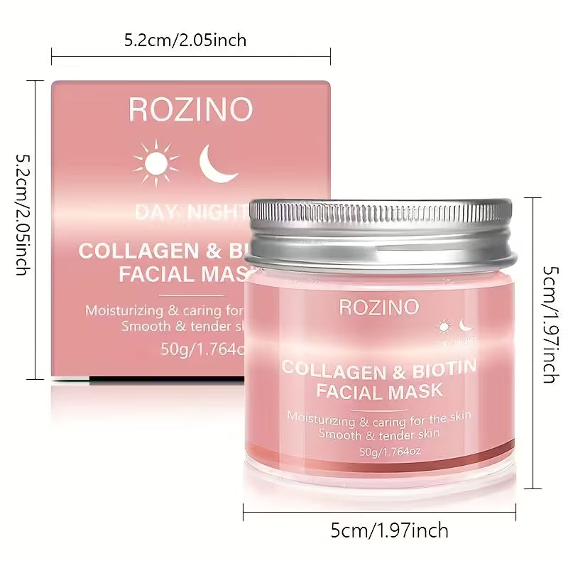 Biotin-Collagen Reset Day & Night Plumping Gel Mask.