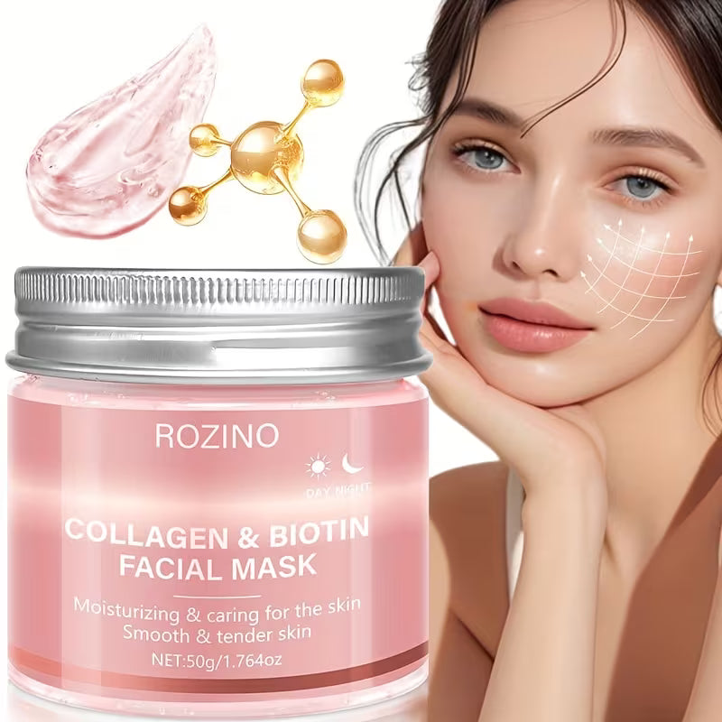 Biotin-Collagen Reset Day & Night Plumping Gel Mask.