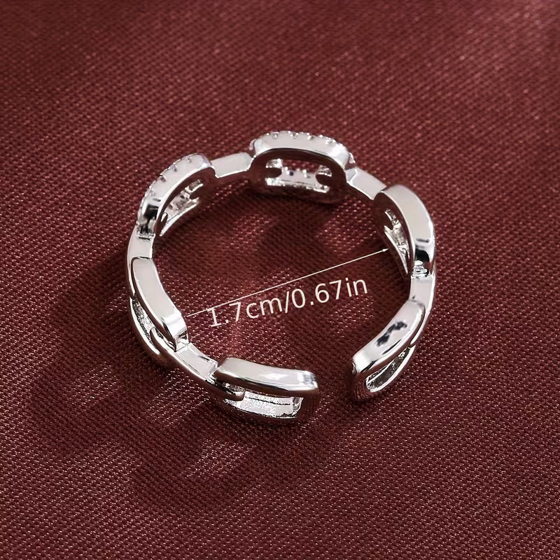 Bohemian Style Adjustable Copper Open Ring.