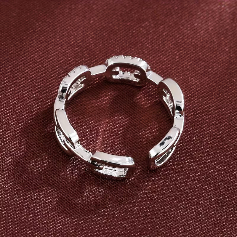 Bohemian Style Adjustable Copper Open Ring.