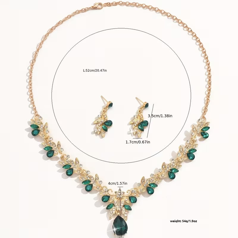 Bridal Accessory Including a Butterfly Collarbone Necklace.