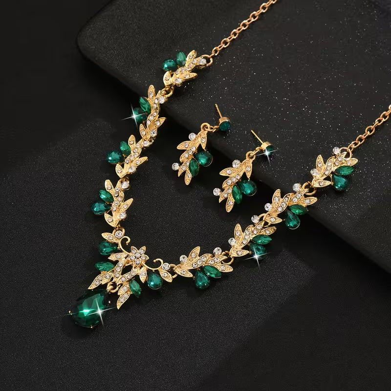 Bridal Accessory Including a Butterfly Collarbone Necklace.