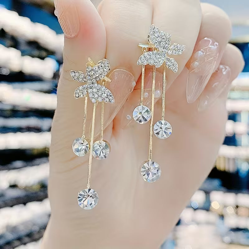 Butterfly Tassel Earrings