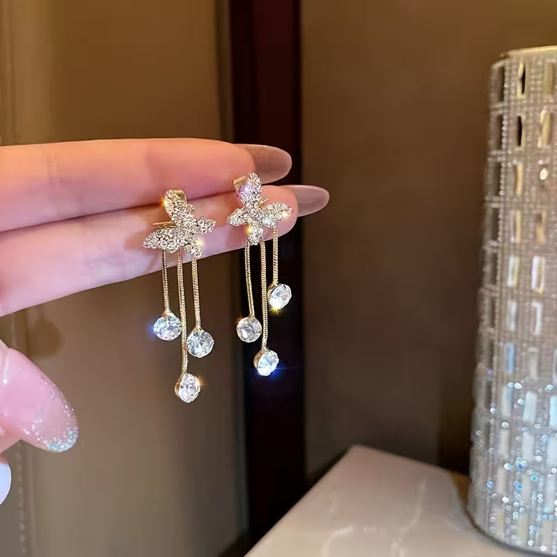 Butterfly Tassel Earrings