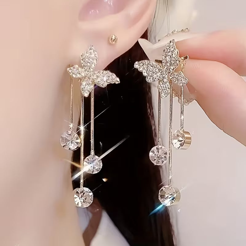 Butterfly Tassel Earrings