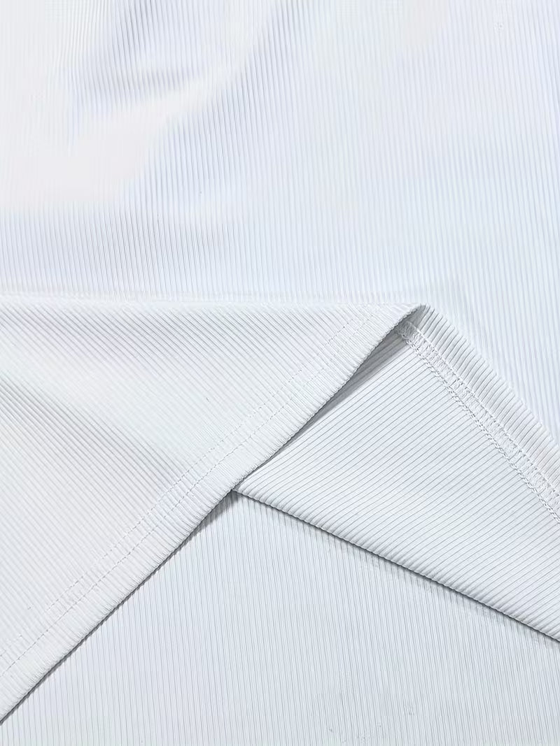 Button-Front Crew Neck Tank Tops
