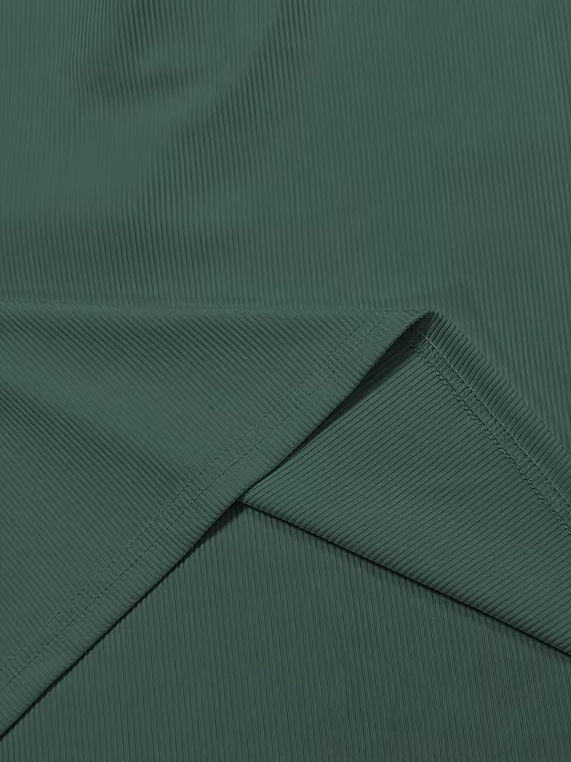 Button-Front Crew Neck Tank Tops
