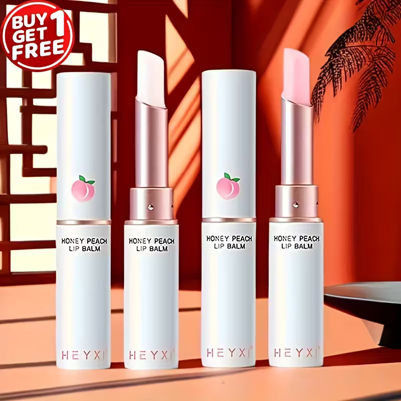 Buy 1 Get 1 Free - Honey Peach Lip Balm Duo.