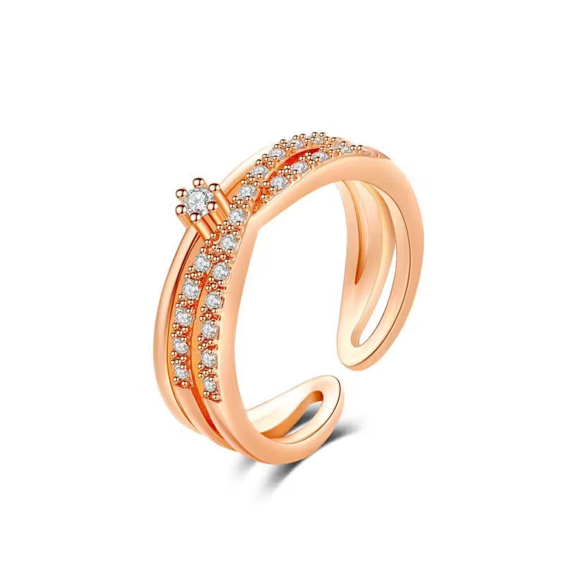 CZ Center Stone Ring