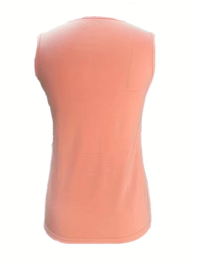 Casual Crew Neck Tank Tops.