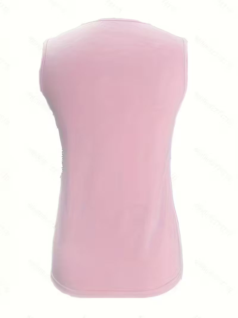 Casual Crew Neck Tank Tops.