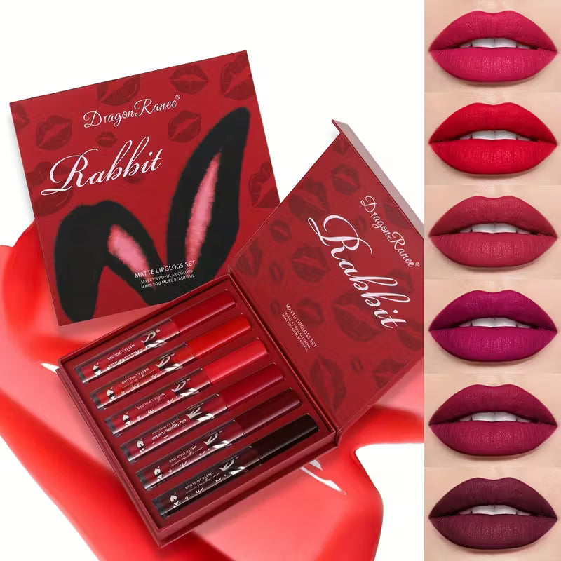 Classic Red Lip Glaze Set.