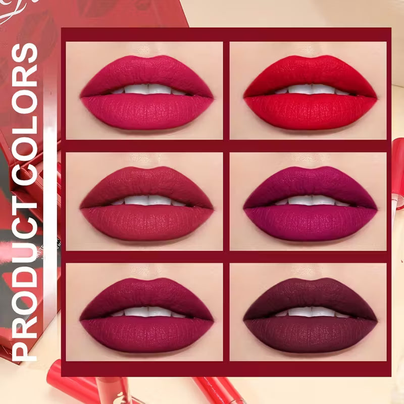 Classic Red Lip Glaze Set.