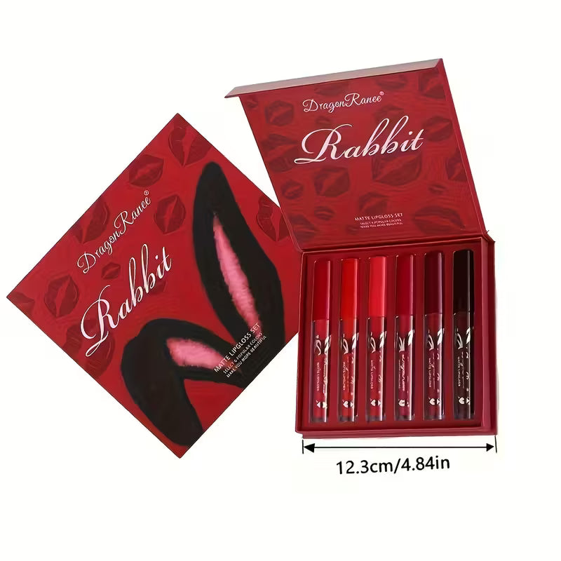 Classic Red Lip Glaze Set.