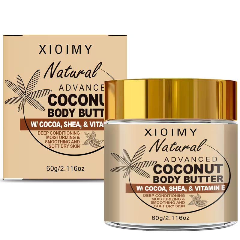 Coconut & Cocoa Butter Hyaluronic Acid Infused Moisturizer Body Cream.