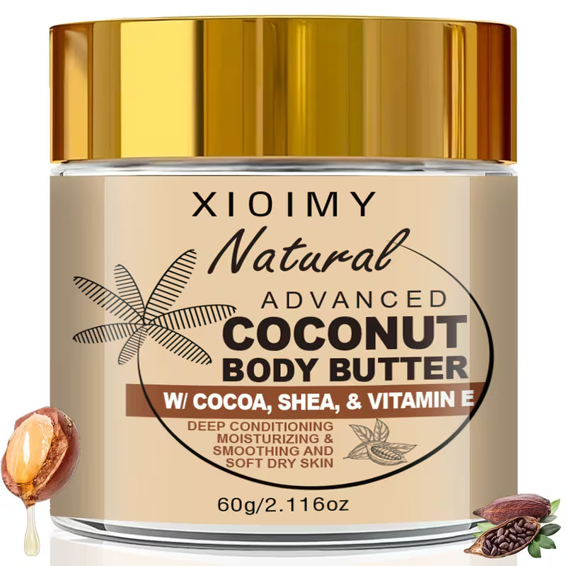 Coconut & Cocoa Butter Hyaluronic Acid Infused Moisturizer Body Cream.