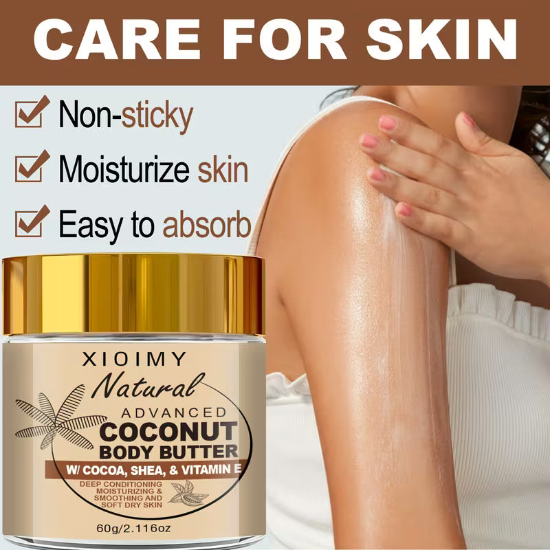 Coconut & Cocoa Butter Hyaluronic Acid Infused Moisturizer Body Cream.