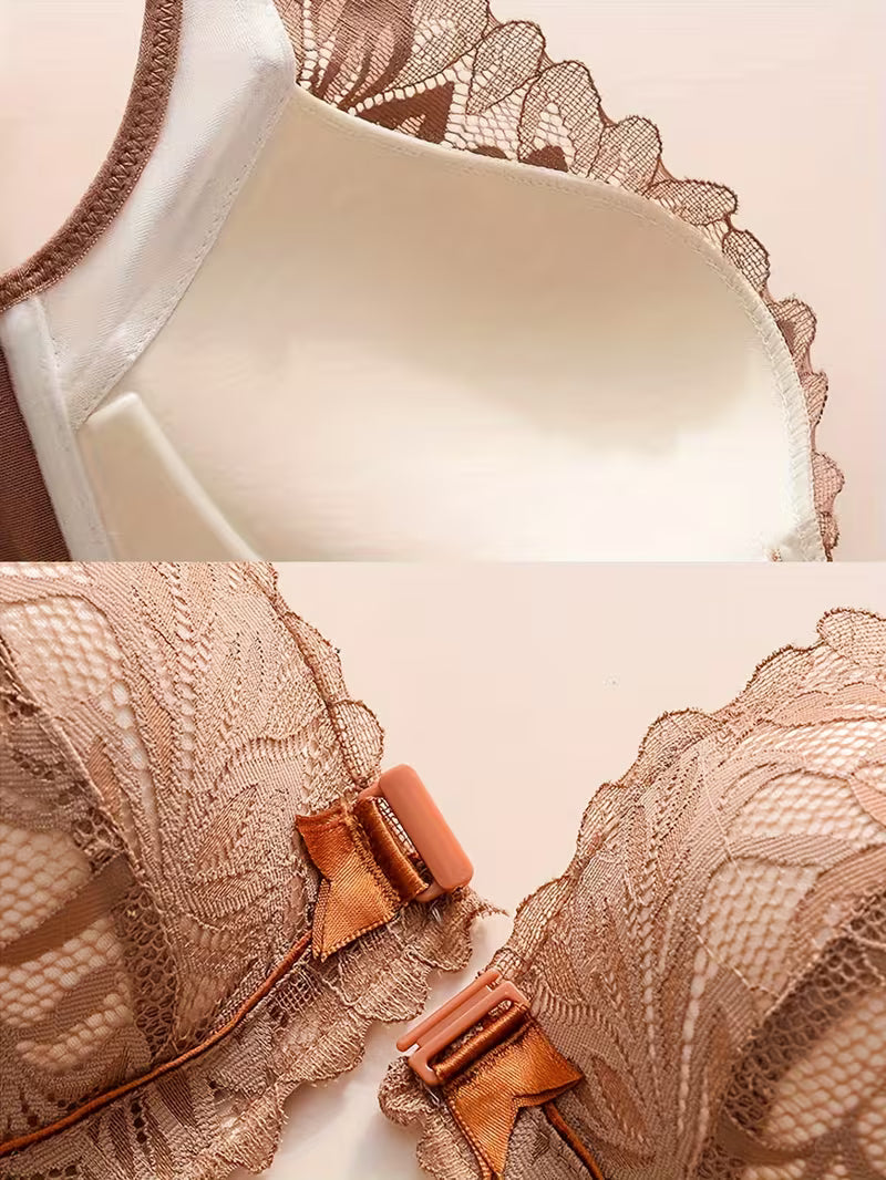 Color-Block Wireless Push-Up Bras.