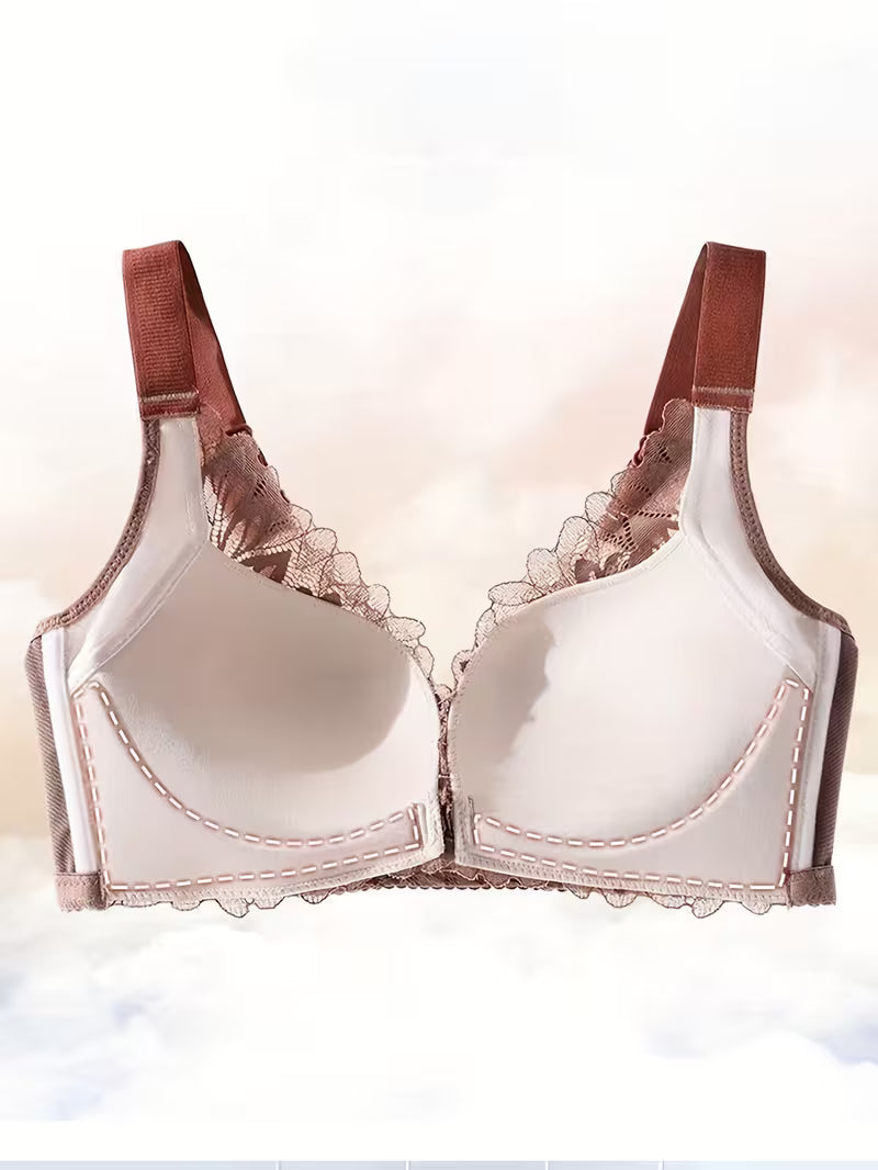 Color-Block Wireless Push-Up Bras.