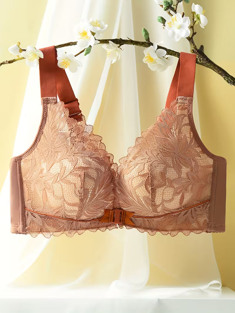 Color-Block Wireless Push-Up Bras.