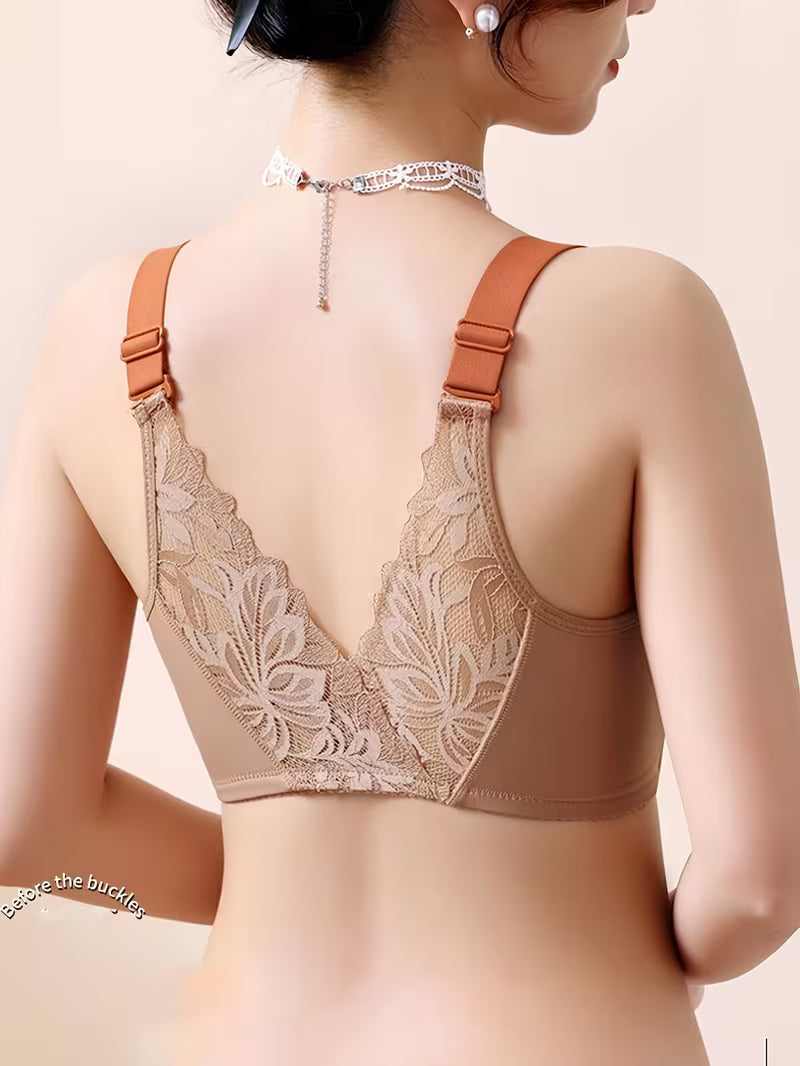 Color-Block Wireless Push-Up Bras.