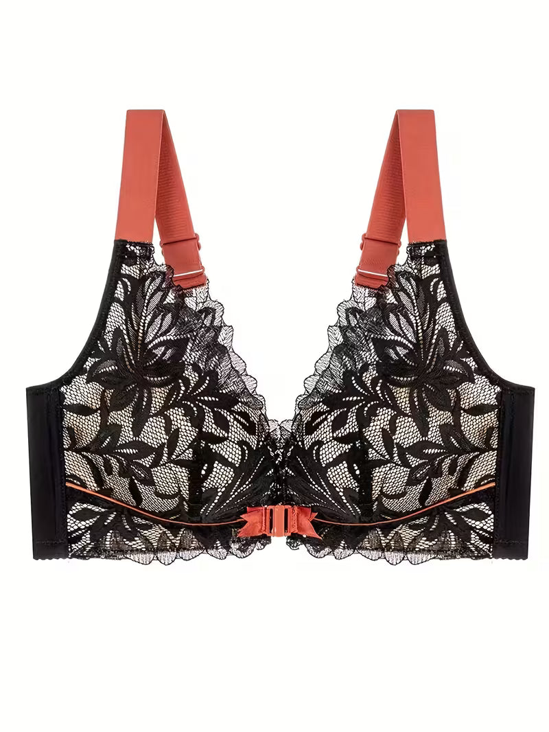 Color-Block Wireless Push-Up Bras.