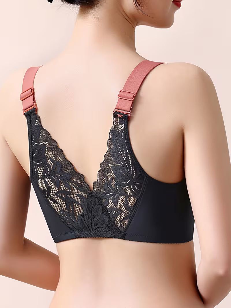 Color-Block Wireless Push-Up Bras.