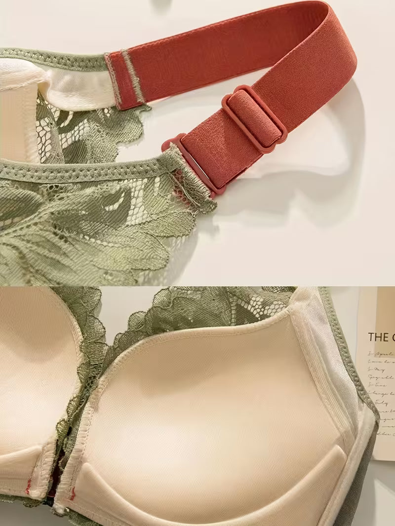 Color-Block Wireless Push-Up Bras.