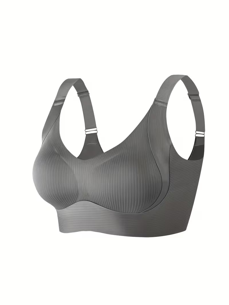 Comfortable Seamless Sports Elegant Striped Bras.