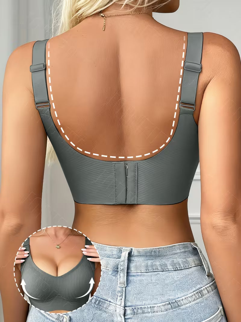 Comfortable Seamless Sports Elegant Striped Bras.