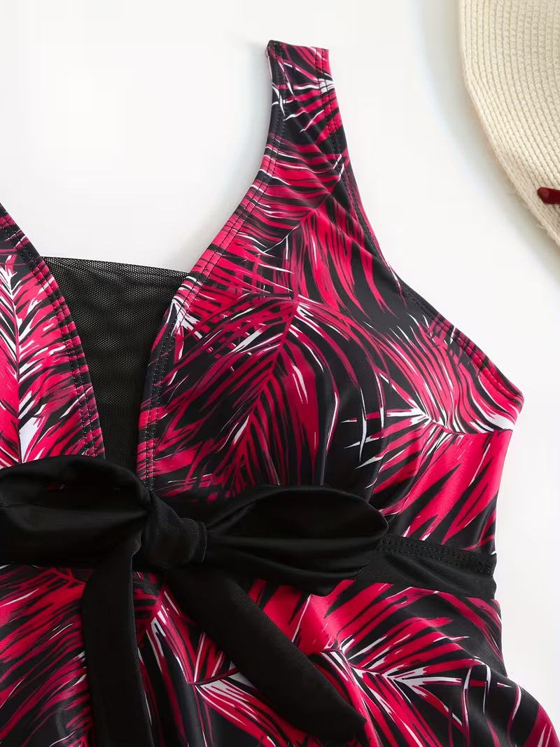 Comfortable Square-Neck Swimwear.