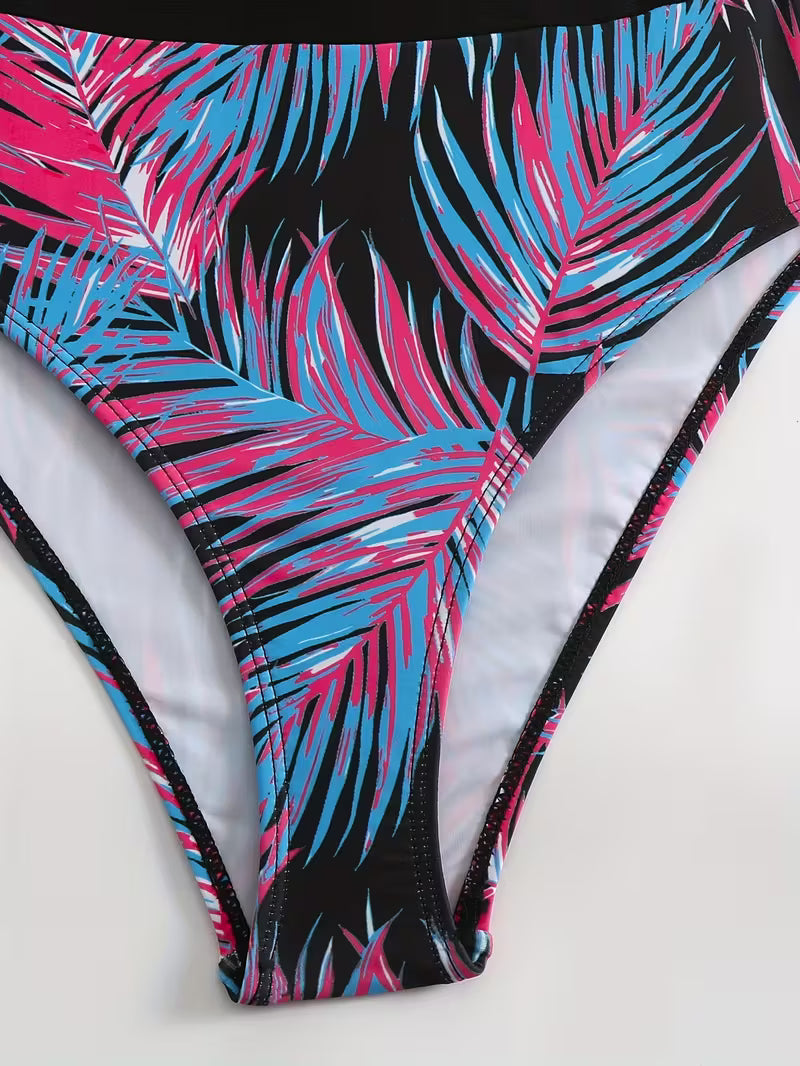 Comfortable Square-Neck Swimwear.