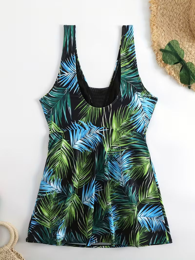 Comfortable Square-Neck Swimwear.